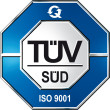 TÜV SÜD zertifiziert nach ISO 9001 Qualitätsmanagement
