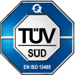 TÜV SÜD zertifiziert nach EN ISO 13485